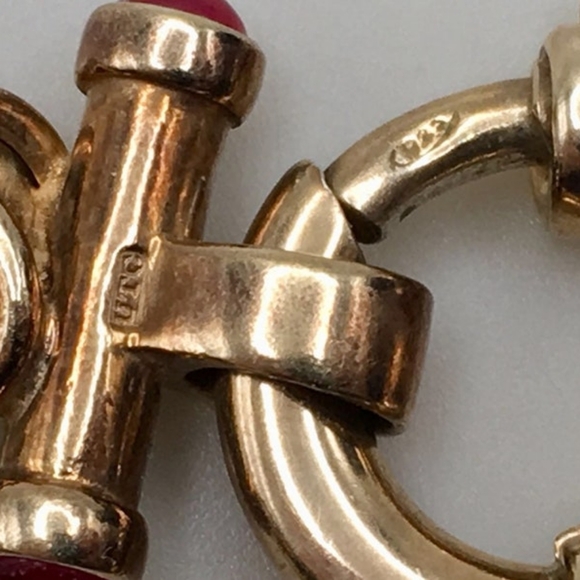 Vermeil over sterling silver byzanite chain - Picture 6 of 8